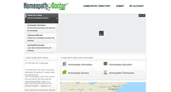 Desktop Screenshot of homeopathydoctor.com